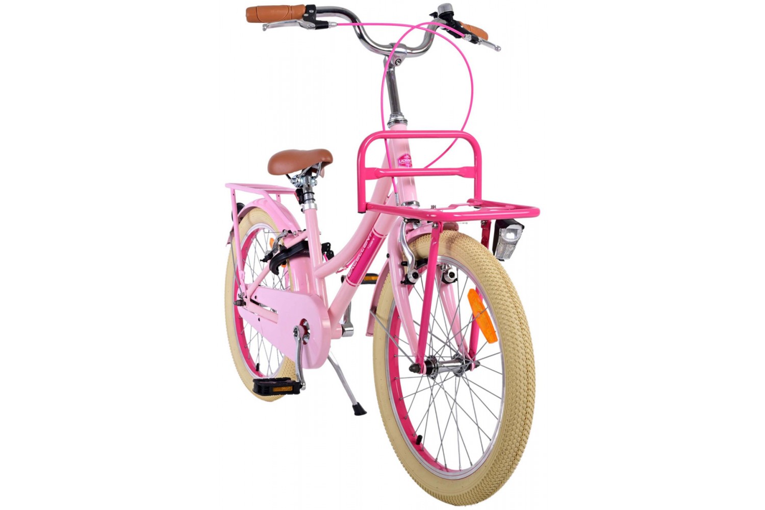 Volare Excellent Meisjesfiets 20 inch Roze | 2 handremmen