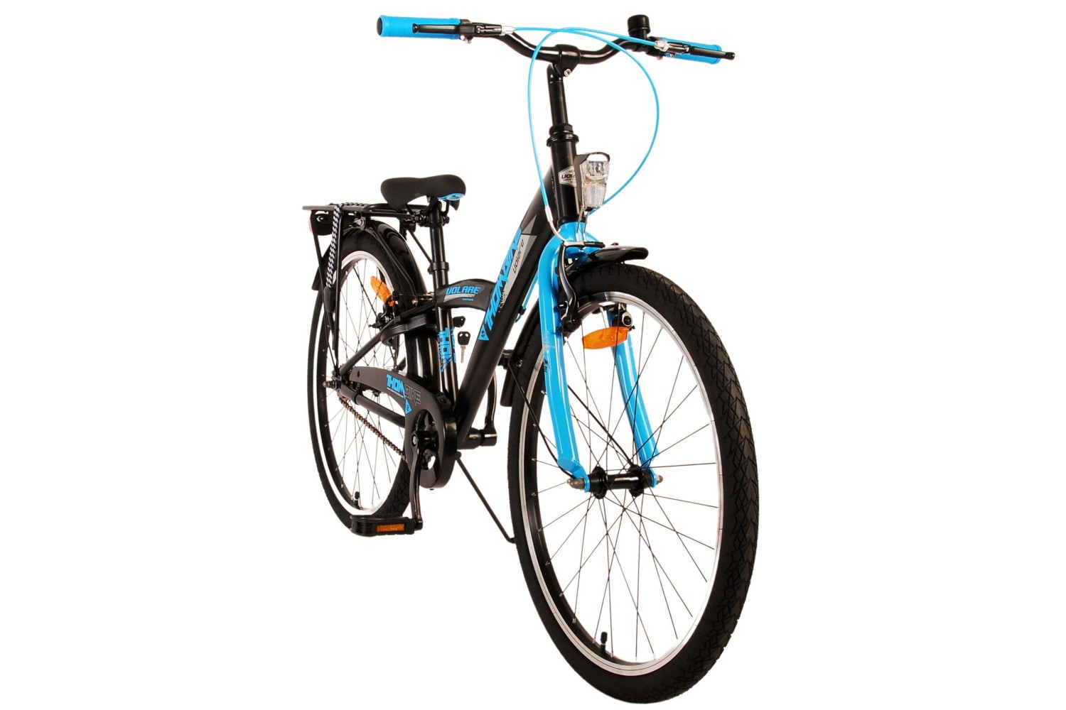 Volare Thombike Jongensfiets 24 inch Zwart Blauw | 2 handremmen