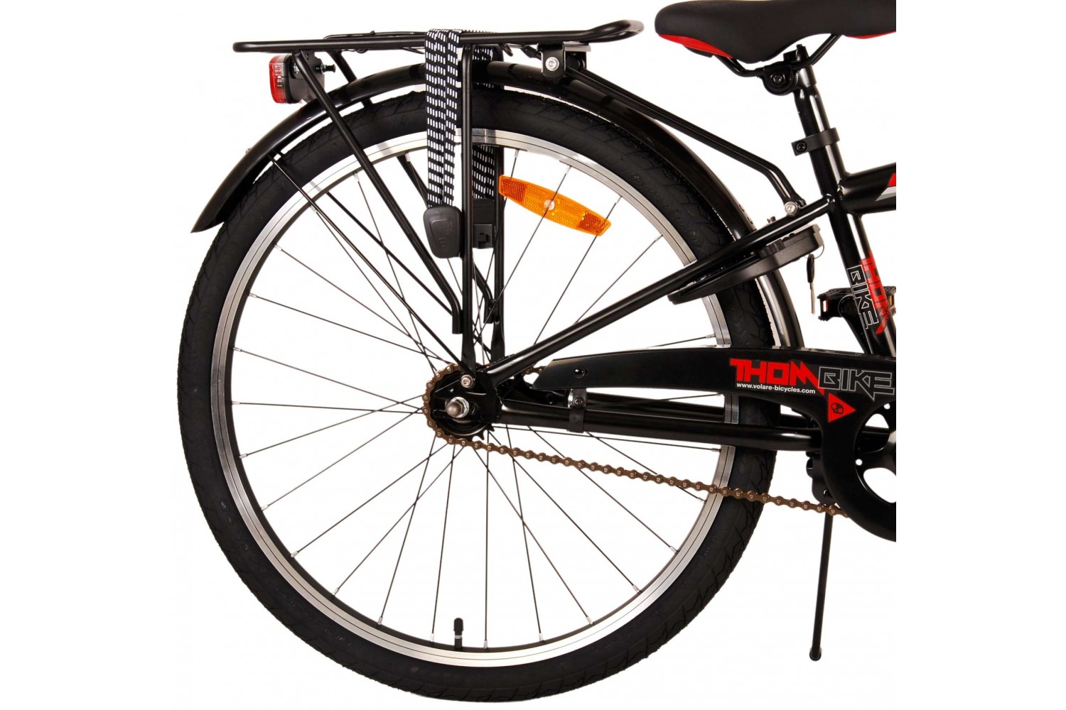 Volare Thombike Jongensfiets 24 inch Zwart Rood