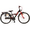 Volare Thombike Jongensfiets 24 inch Zwart Rood | 2 handremmen