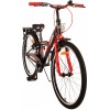 Volare Thombike Jongensfiets 24 inch Zwart Rood | 2 handremmen