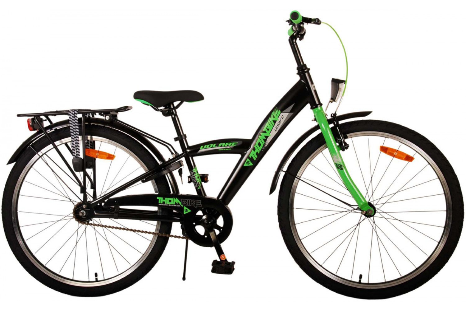 Volare Thombike Jongensfiets 24 inch Zwart Groen