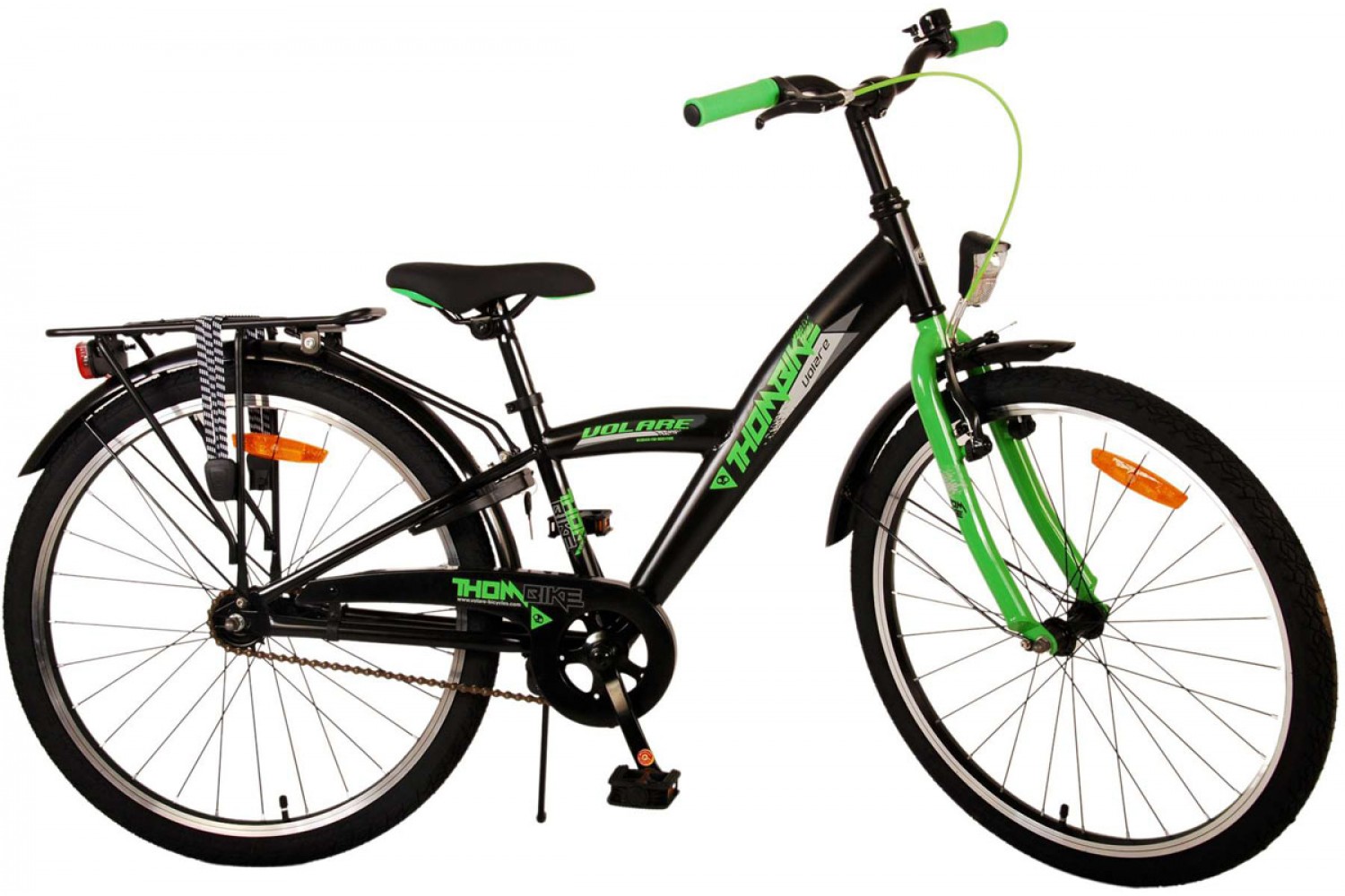 Volare Thombike Jongensfiets 24 inch Zwart Groen