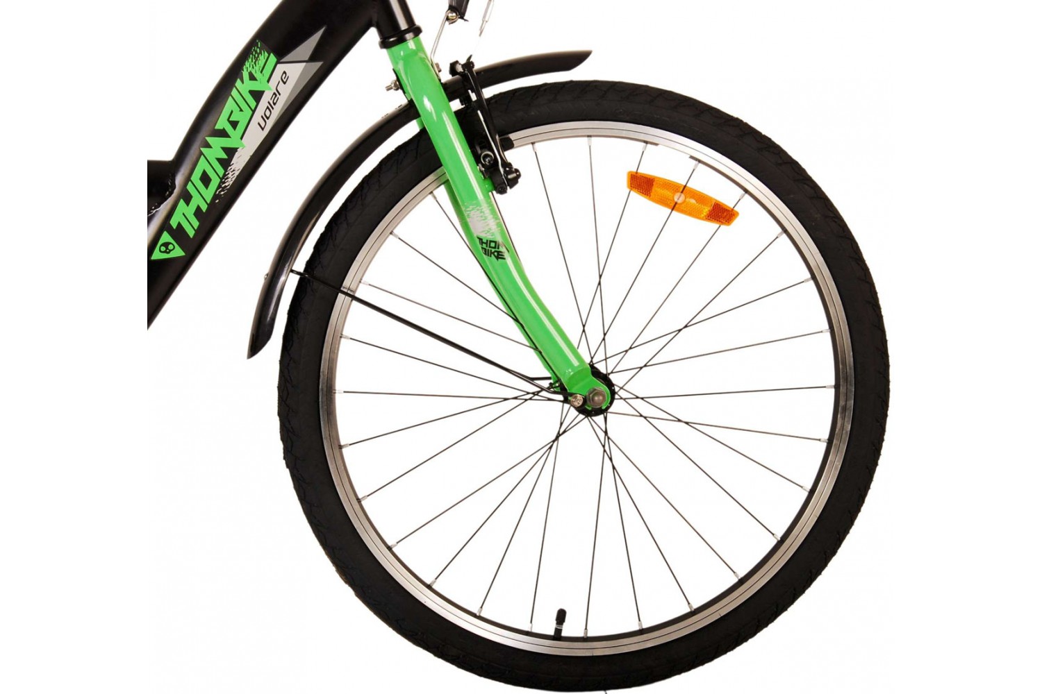 Volare Thombike Jongensfiets 24 inch Zwart Groen