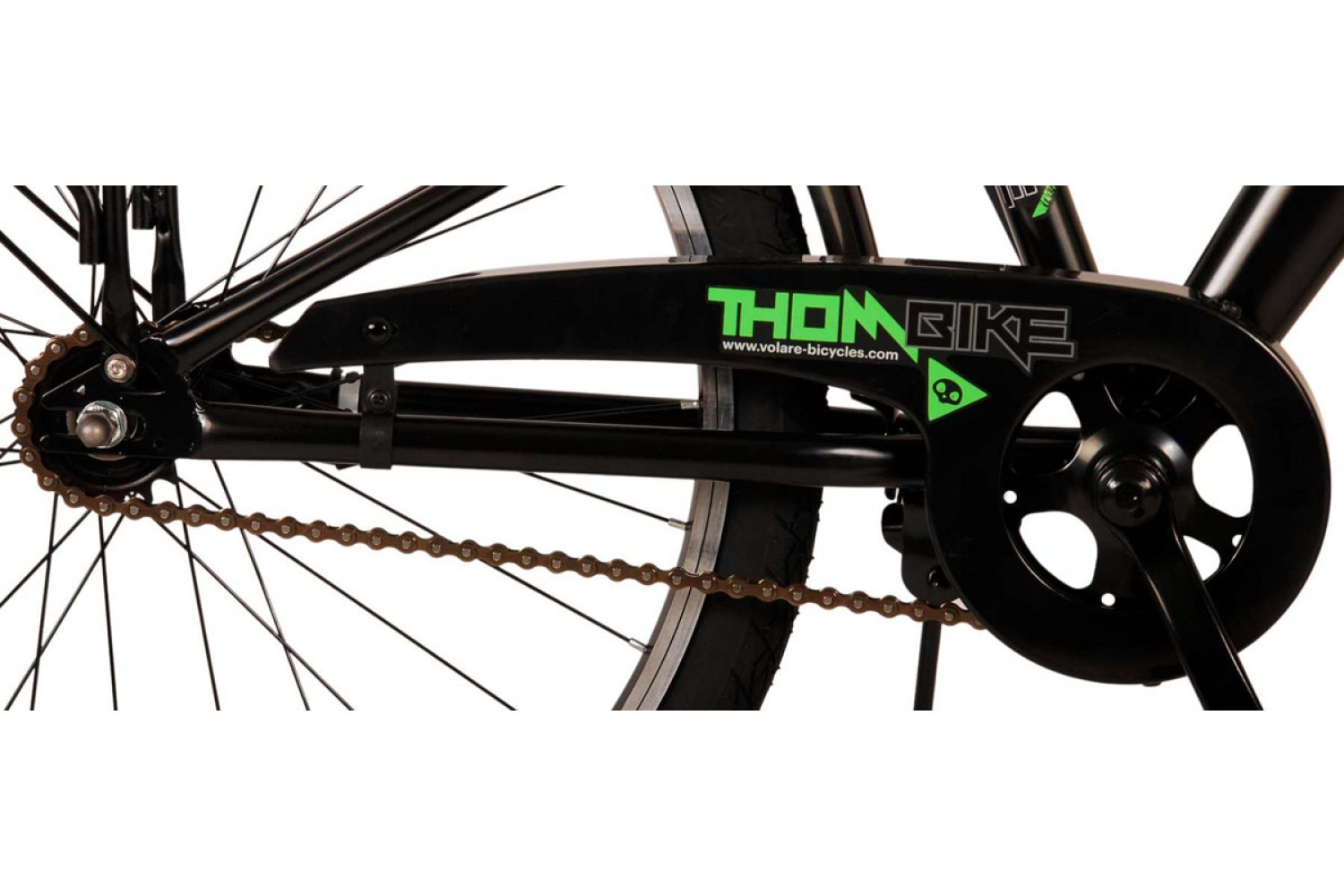 Volare Thombike Jongensfiets 24 inch Zwart Groen