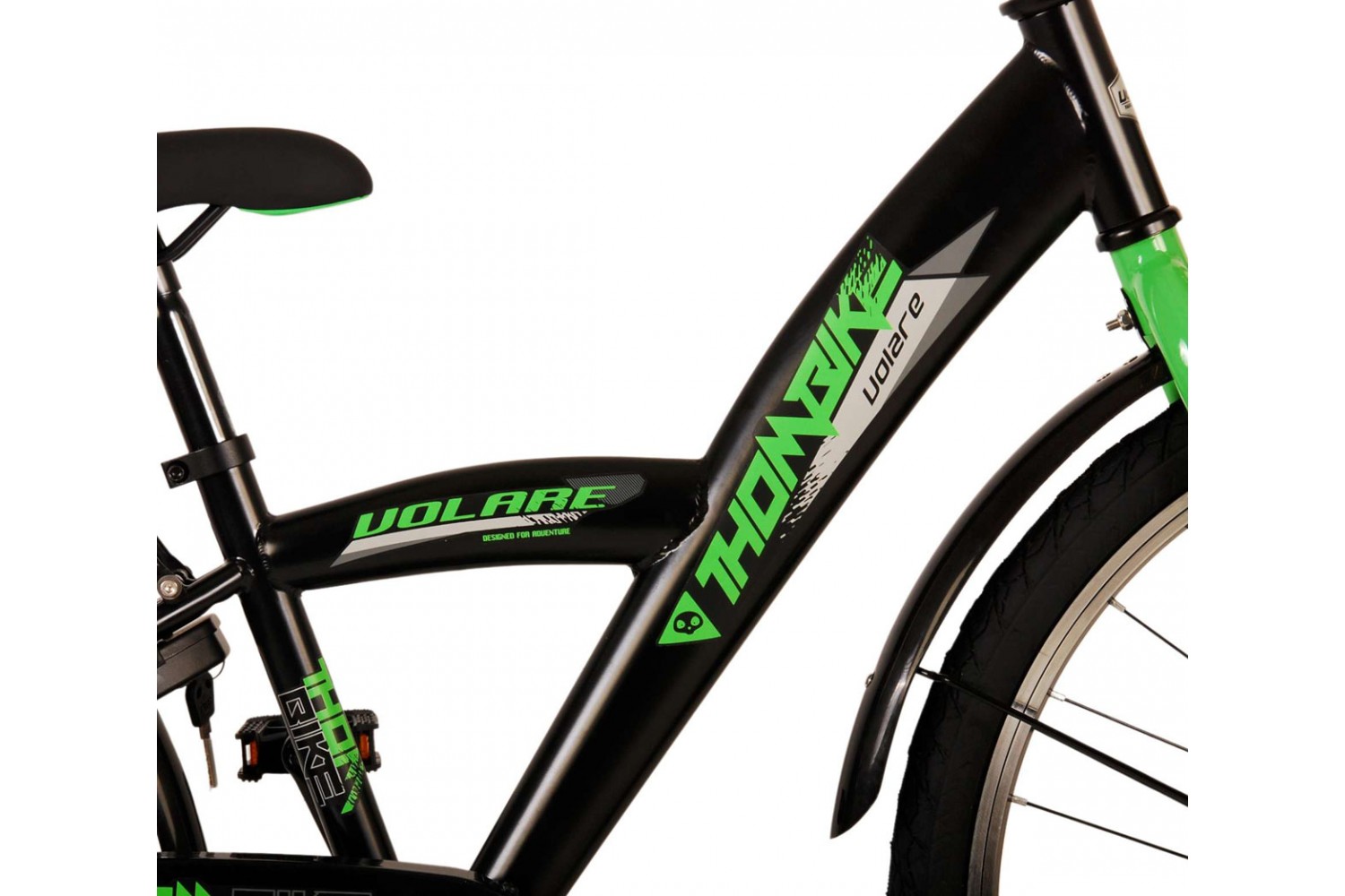 Volare Thombike Jongensfiets 24 inch Zwart Groen