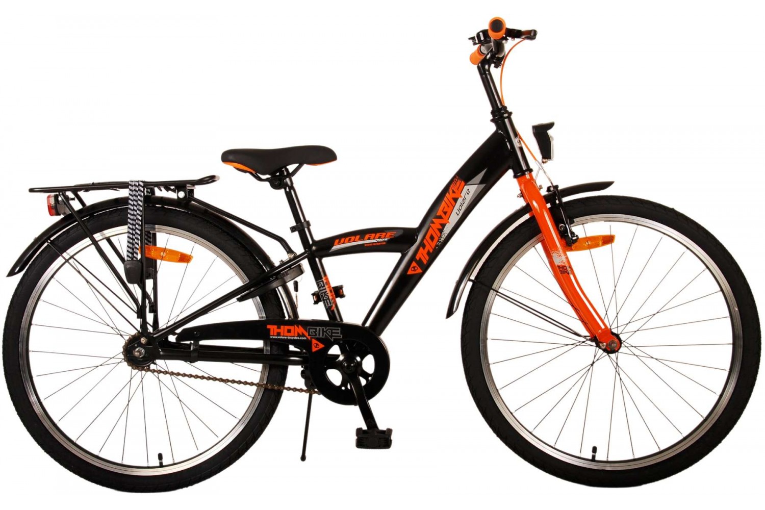 Volare Thombike Jongensfiets 24 inch Zwart Oranje