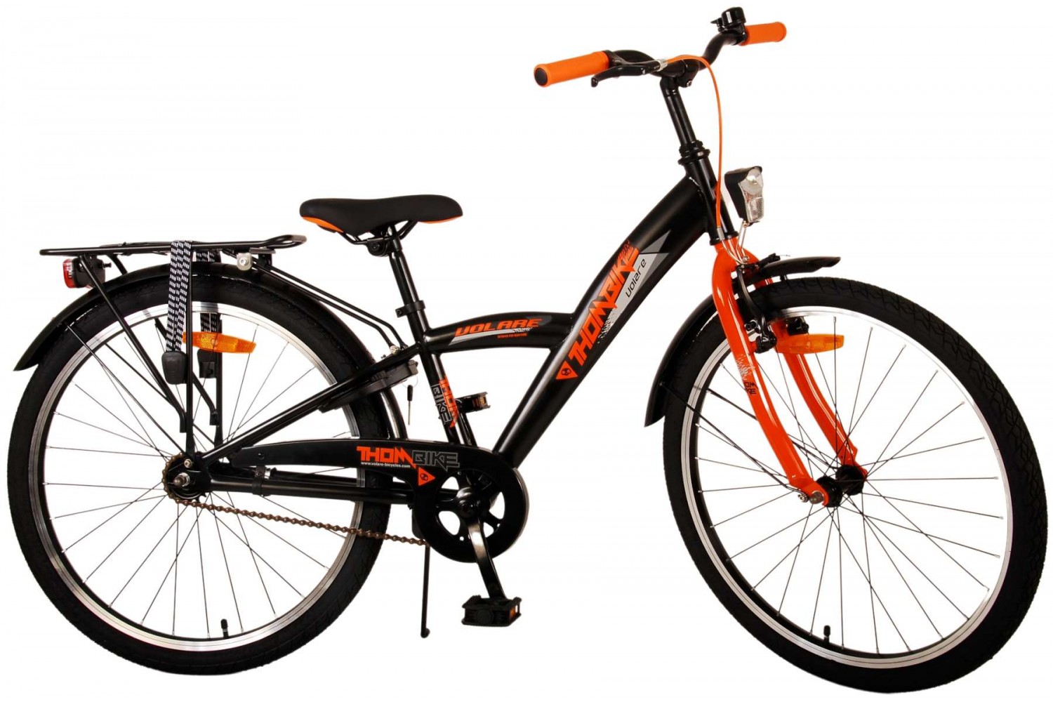 Volare Thombike Jongensfiets 24 inch Zwart Oranje