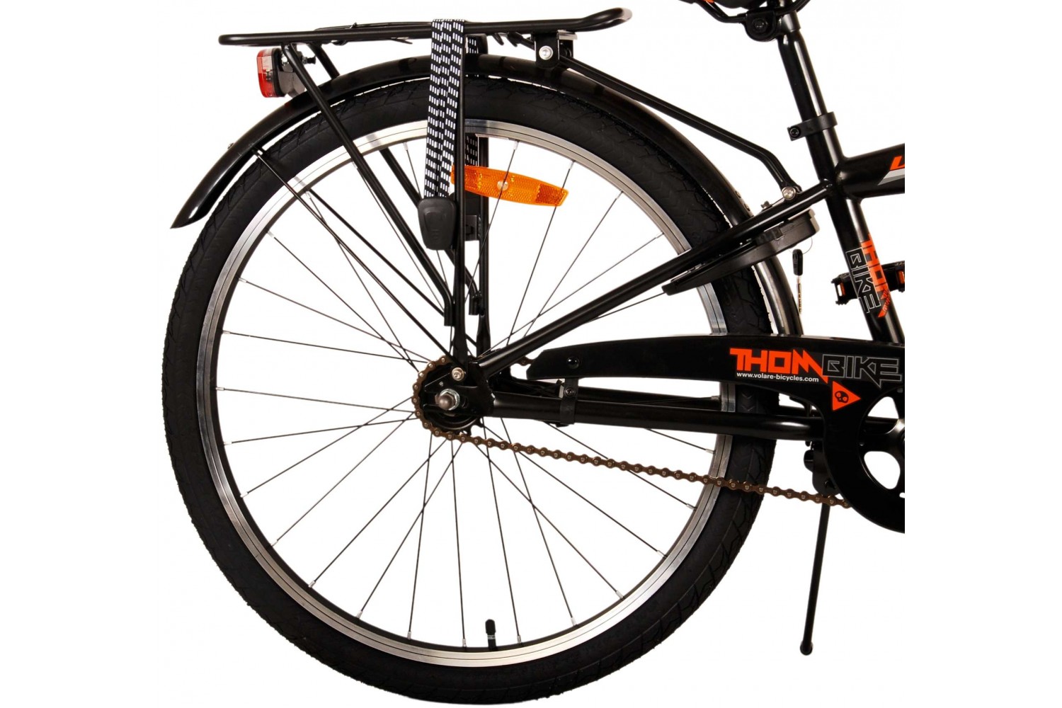 Volare Thombike Jongensfiets 24 inch Zwart Oranje