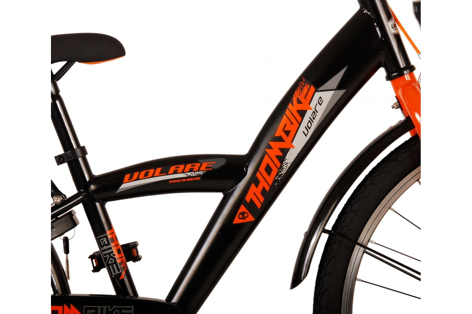 Volare Thombike Jongensfiets 24 inch Zwart Oranje