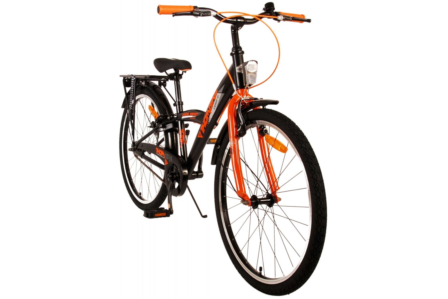 Volare Thombike Jongensfiets 24 inch Zwart Oranje | 2 handremmen