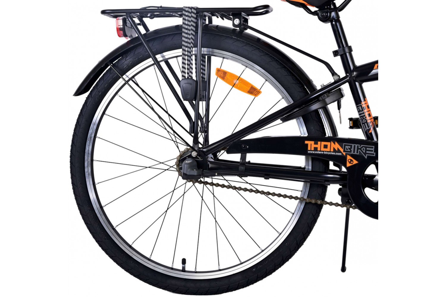 Volare Thombike 3V Jongensfiets 24 inch Zwart Oranje