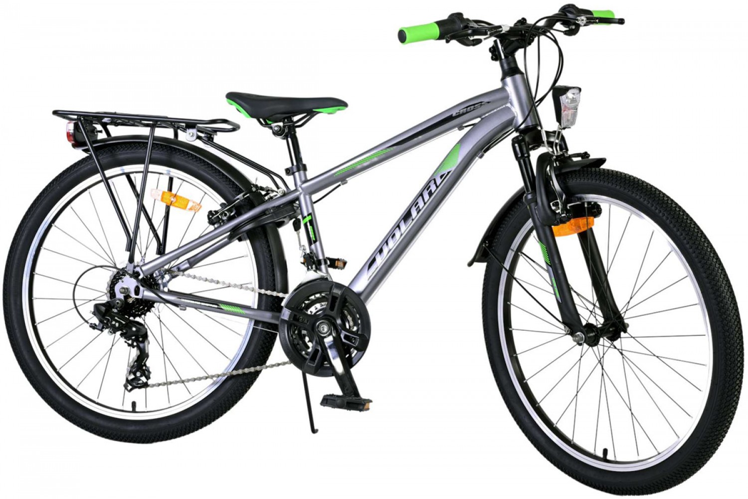 Volare Cross Jongensfiets 24 inch Donkergrijs 18 versnellingen