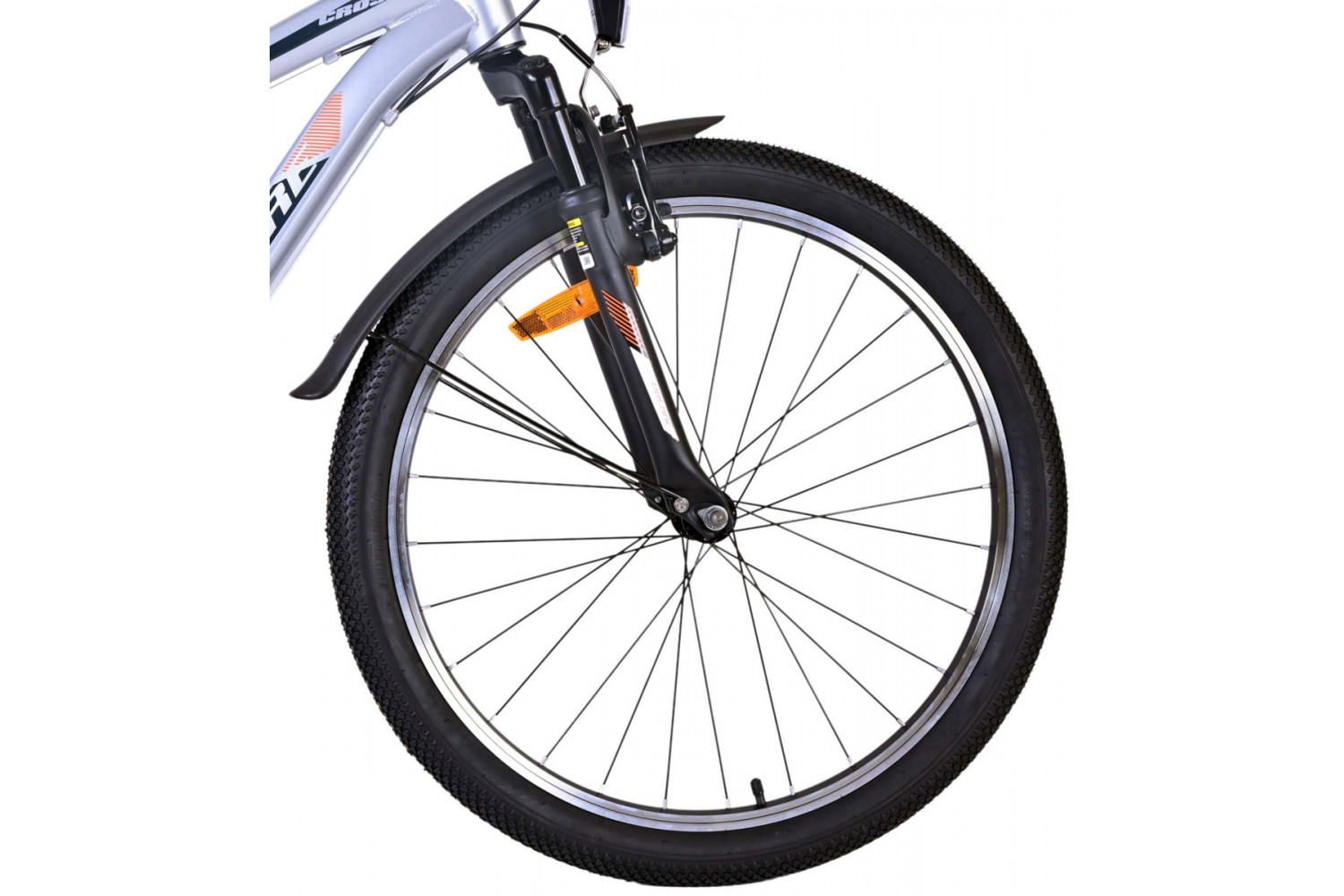 Volare Cross Jongensfiets 24 inch Zilver 18 versnellingen