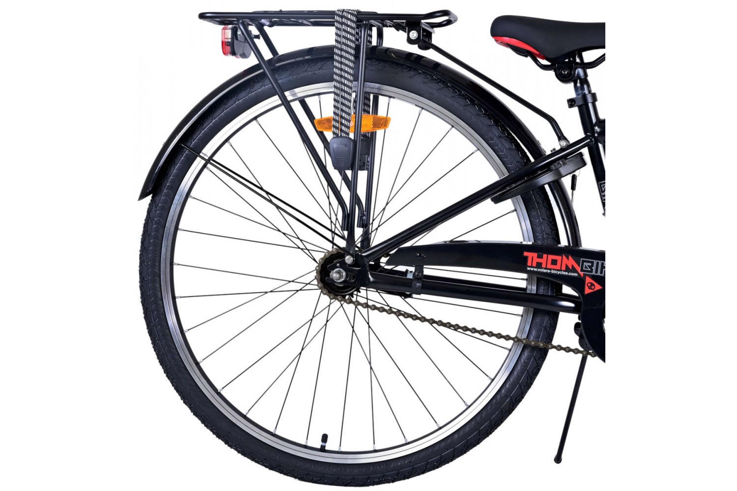 Volare Thombike Jongensfiets 26 inch Zwart Rood