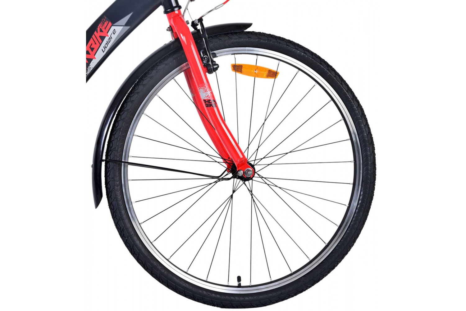 Volare Thombike Jongensfiets 26 inch Zwart Rood