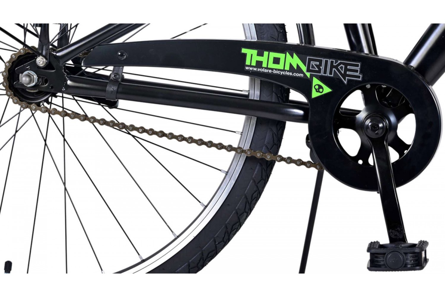 Volare Thombike Jongensfiets 26 inch Zwart Groen