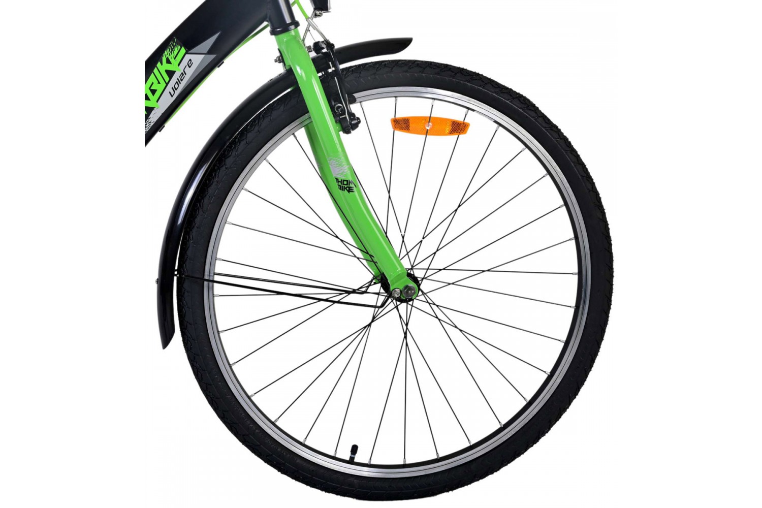 Volare Thombike Jongensfiets 26 inch Zwart Groen | 2 handremmen