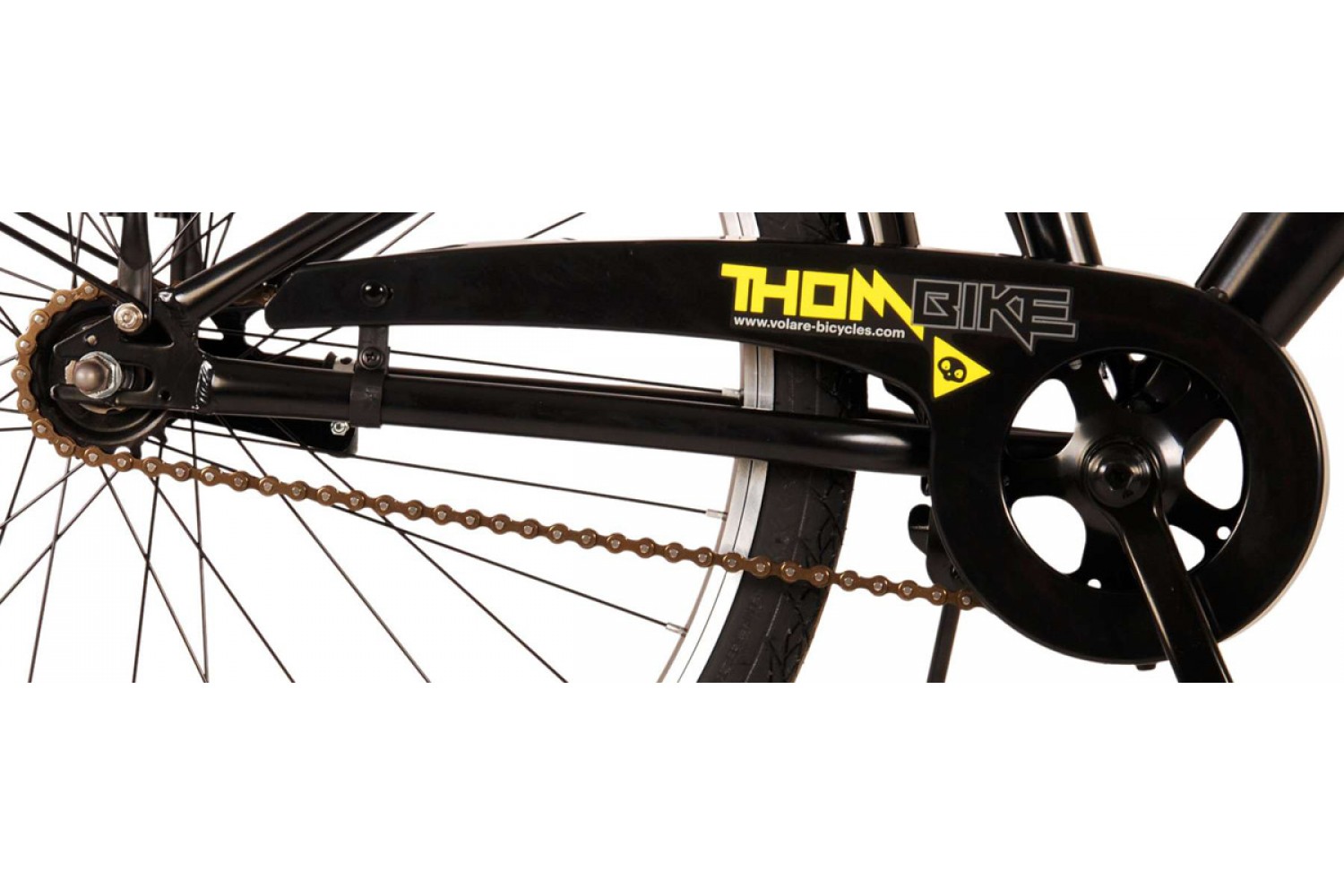 Volare Thombike Jongensfiets 26 inch Zwart Geel