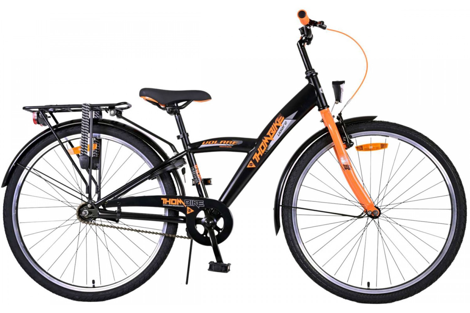 Volare Thombike Jongensfiets 26 inch Zwart Oranje