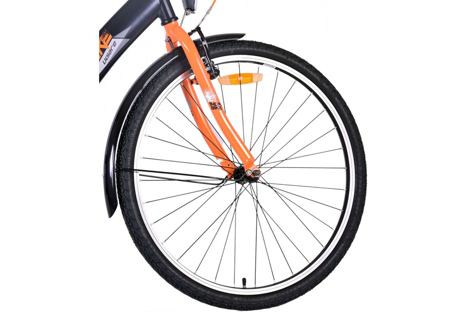 Volare Thombike Jongensfiets 26 inch Zwart Oranje