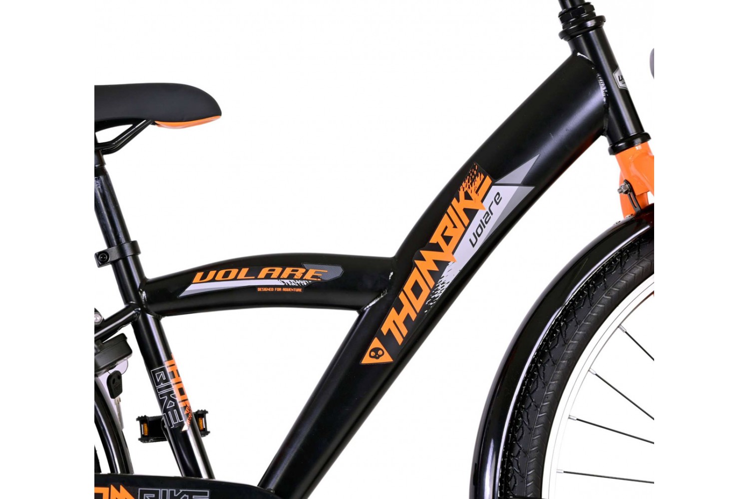 Volare Thombike Jongensfiets 26 inch Zwart Oranje