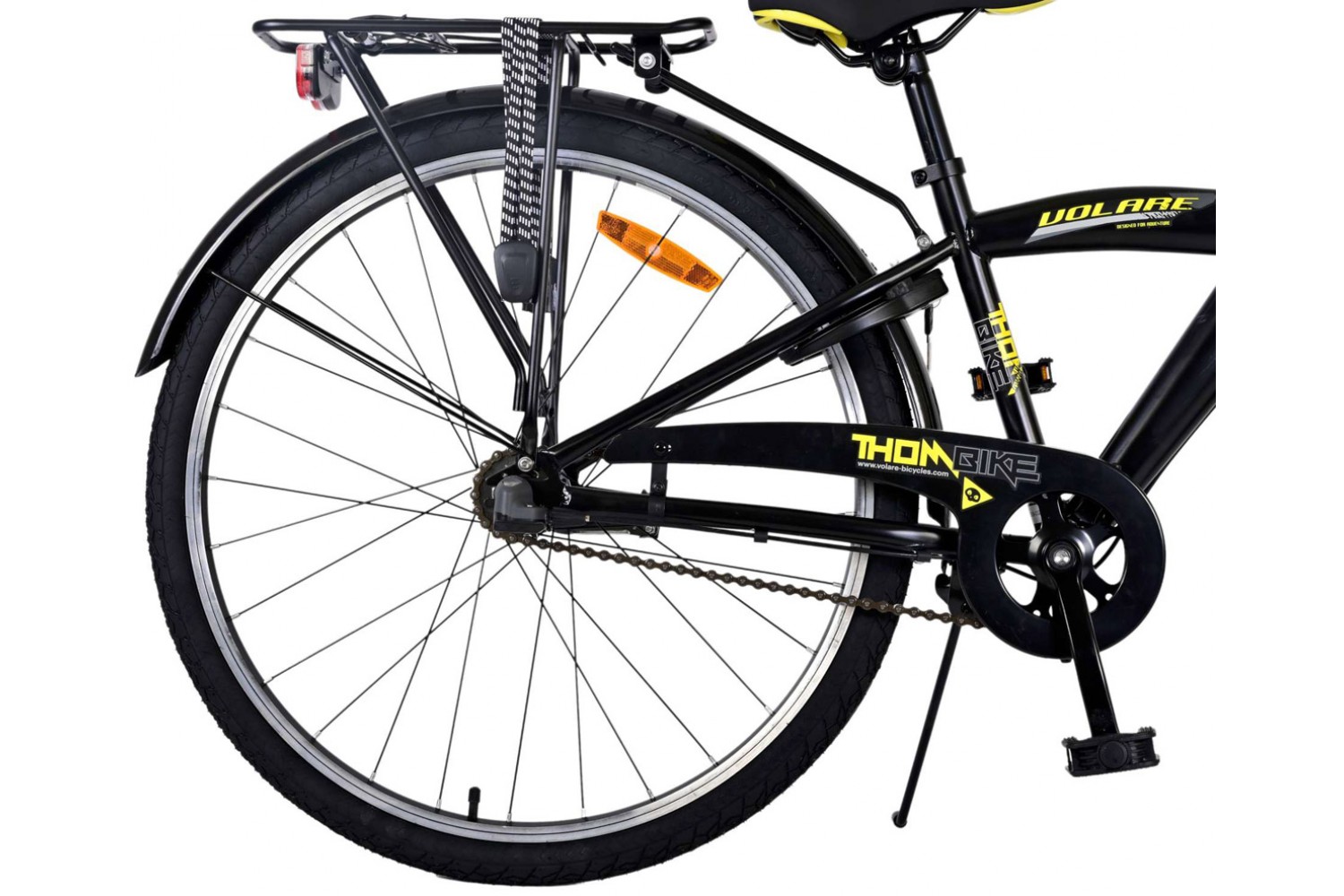 Volare Thombike 3V Jongensfiets 26 inch Zwart Geel