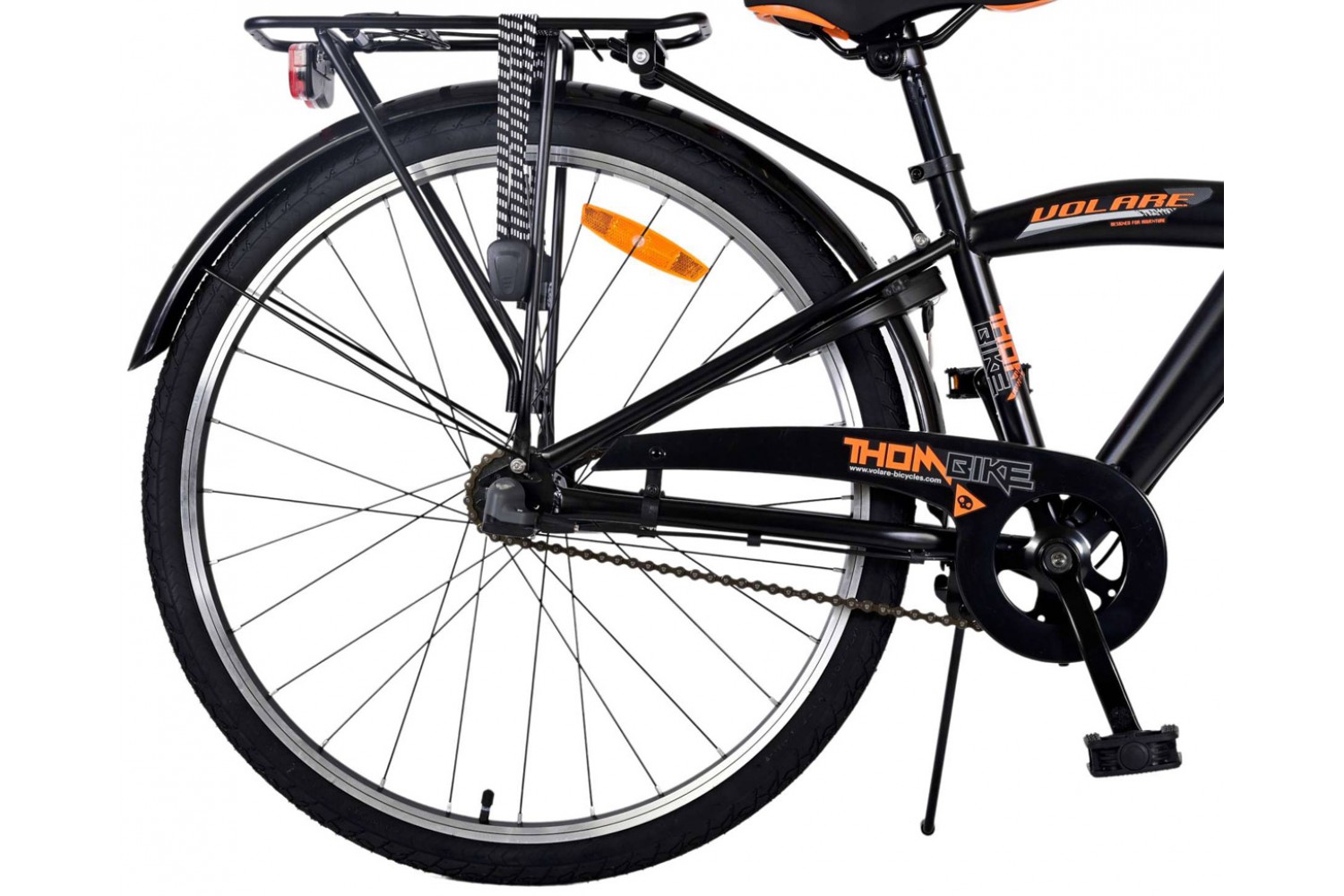 Volare Thombike 3V Jongensfiets 26 inch Zwart Oranje