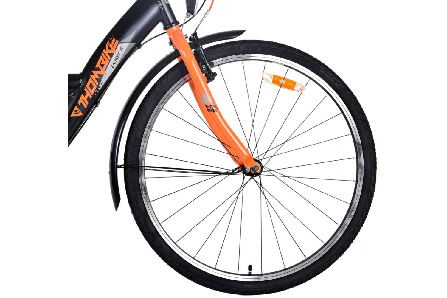 Volare Thombike 3V Jongensfiets 26 inch Zwart Oranje