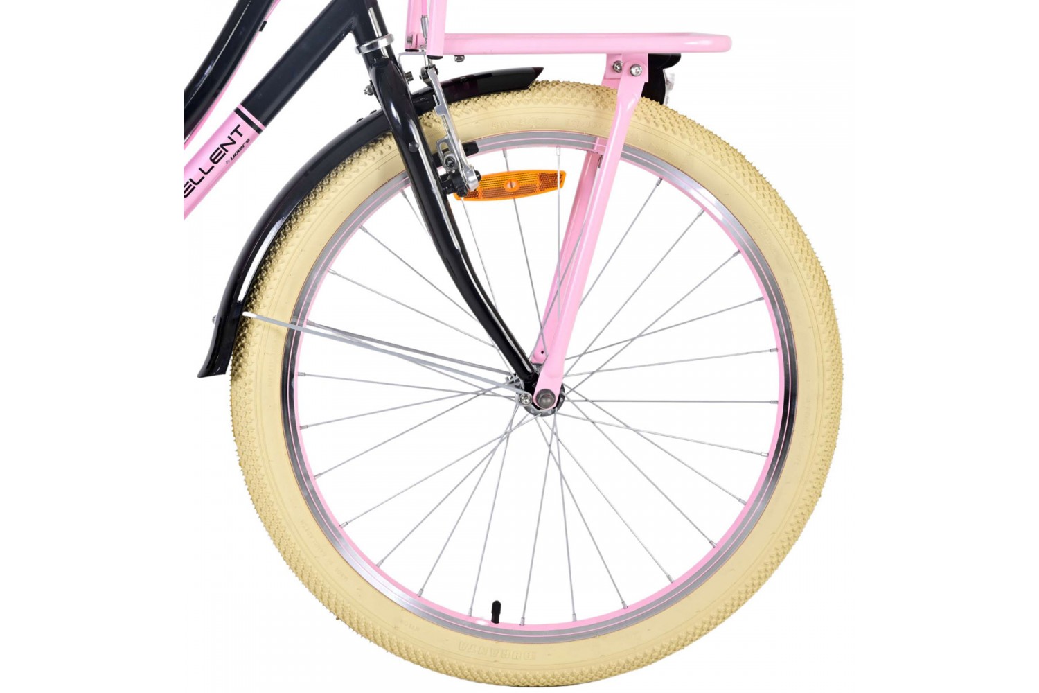 Volare Excellent Meisjesfiets 24 inch Zwart | 2 handremmen