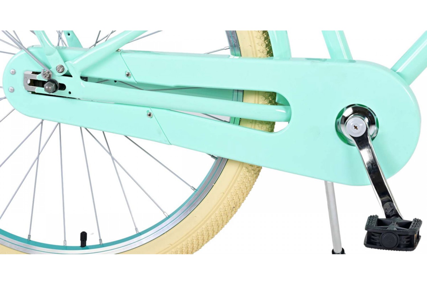 Volare Excellent Meisjesfiets 24 inch Groen | 2 handremmen