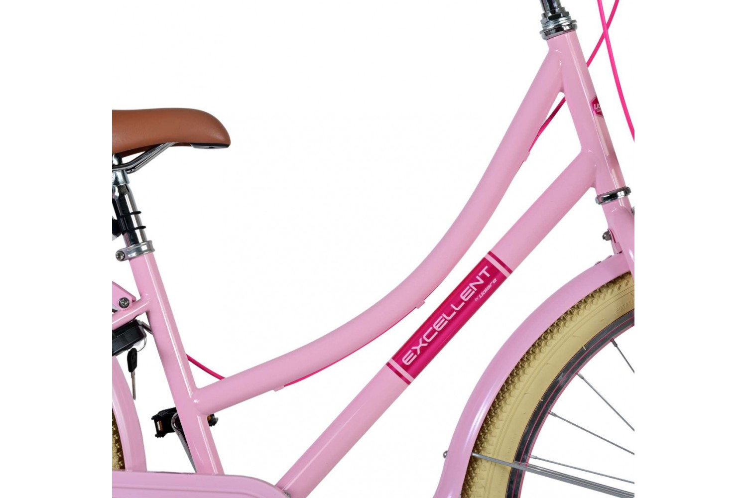 Volare Excellent Meisjesfiets 26 inch Roze | 2 handremmen