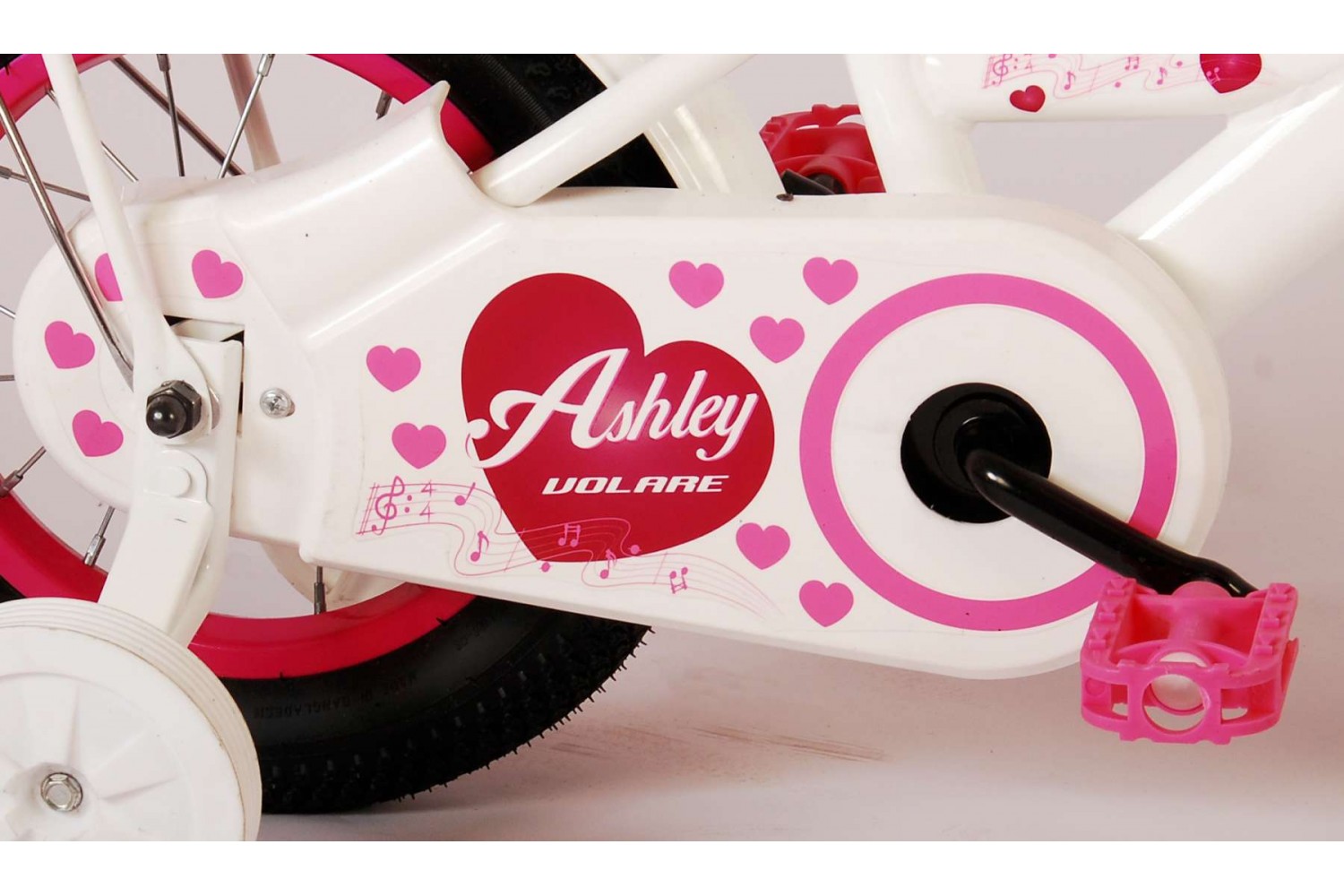 Volare Ashley Kinderfiets 12 inch Meisjes Wit
