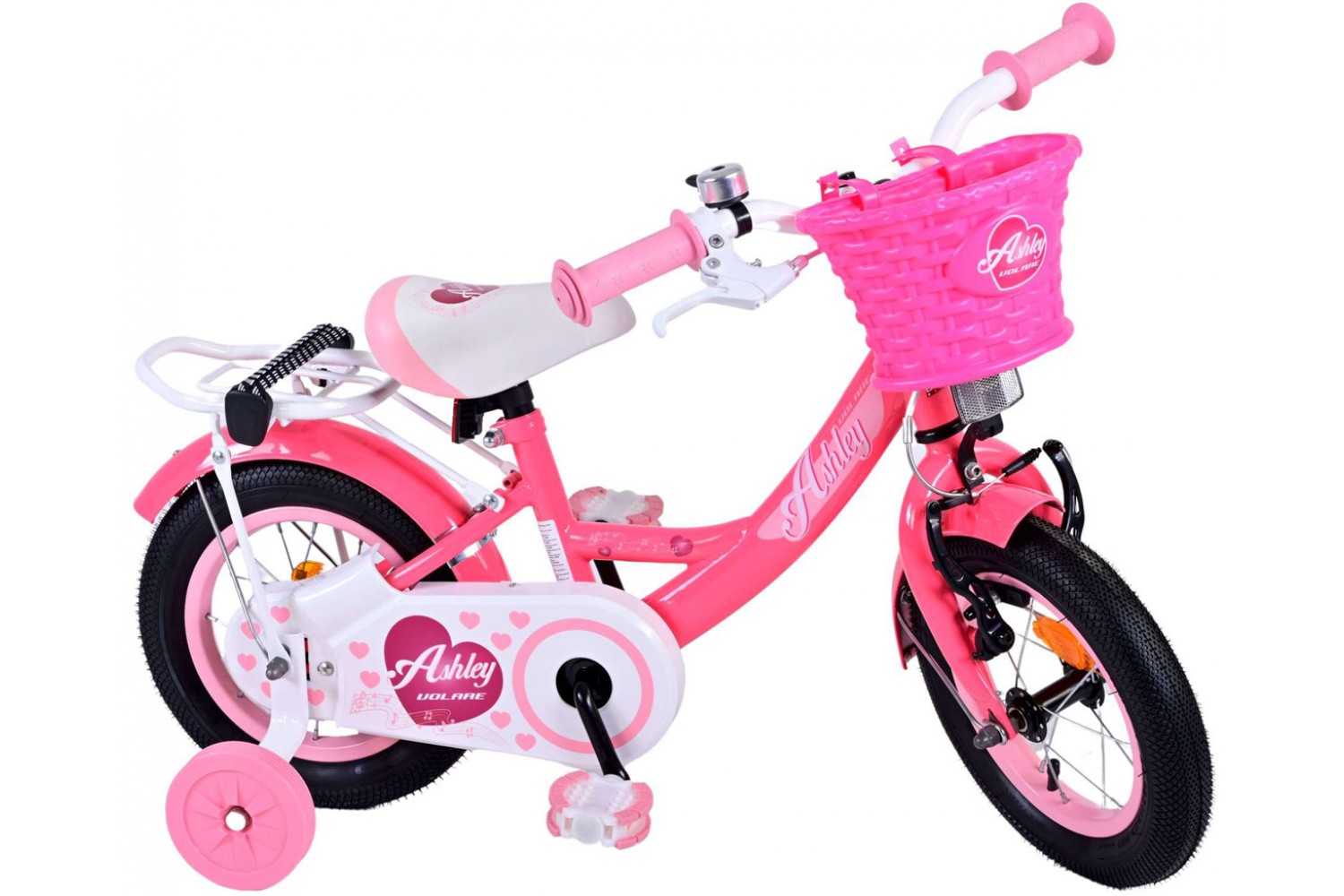 Volare Ashley Kinderfiets 12 inch Meisjes Rood/Roze