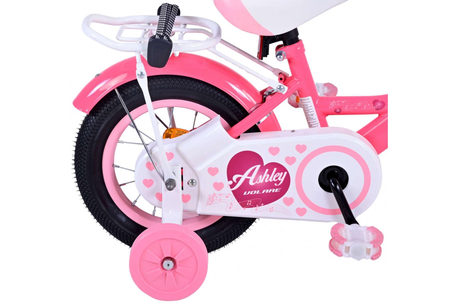 Volare Ashley Kinderfiets 12 inch Meisjes Rood/Roze