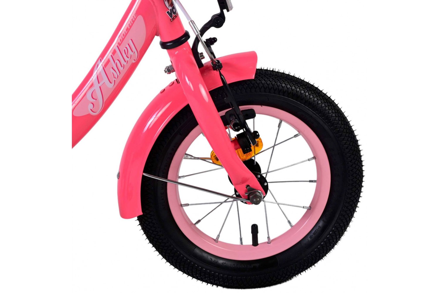 Volare Ashley Kinderfiets 12 inch Meisjes Rood/Roze