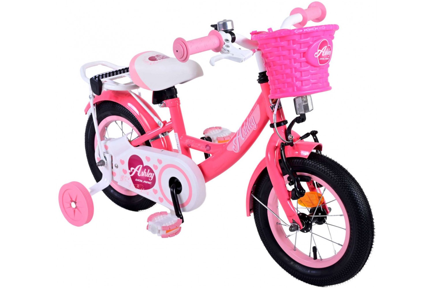 Volare Ashley Kinderfiets 12 inch Meisjes Rood/Roze