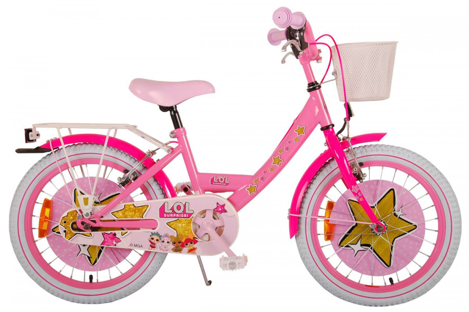 LOL Surprise Kinderfiets 18 inch Meisjes Roze | 2 handremmen