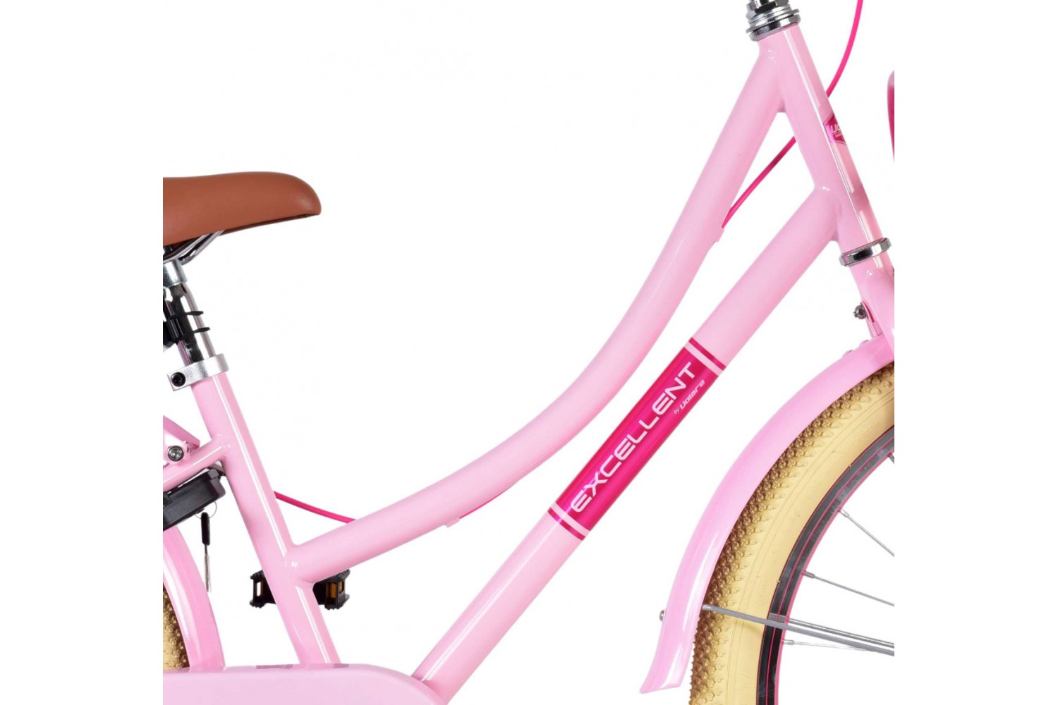 Volare Excellent Meisjesfiets 24 inch Roze | 2 handremmen