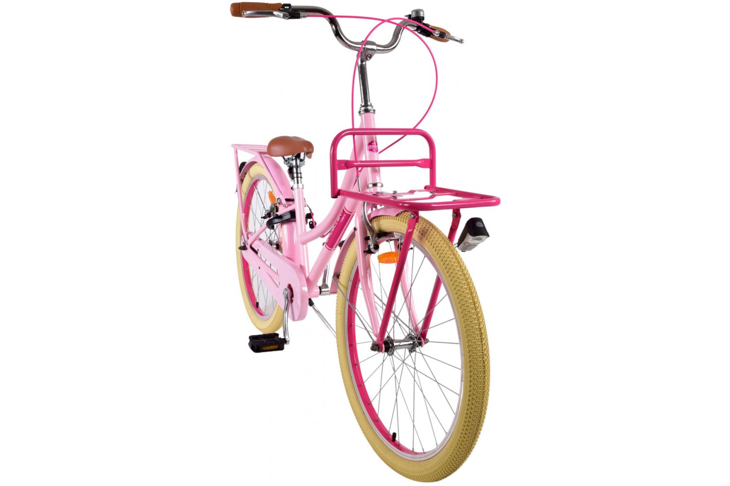 Volare Excellent Meisjesfiets 24 inch Roze | 2 handremmen