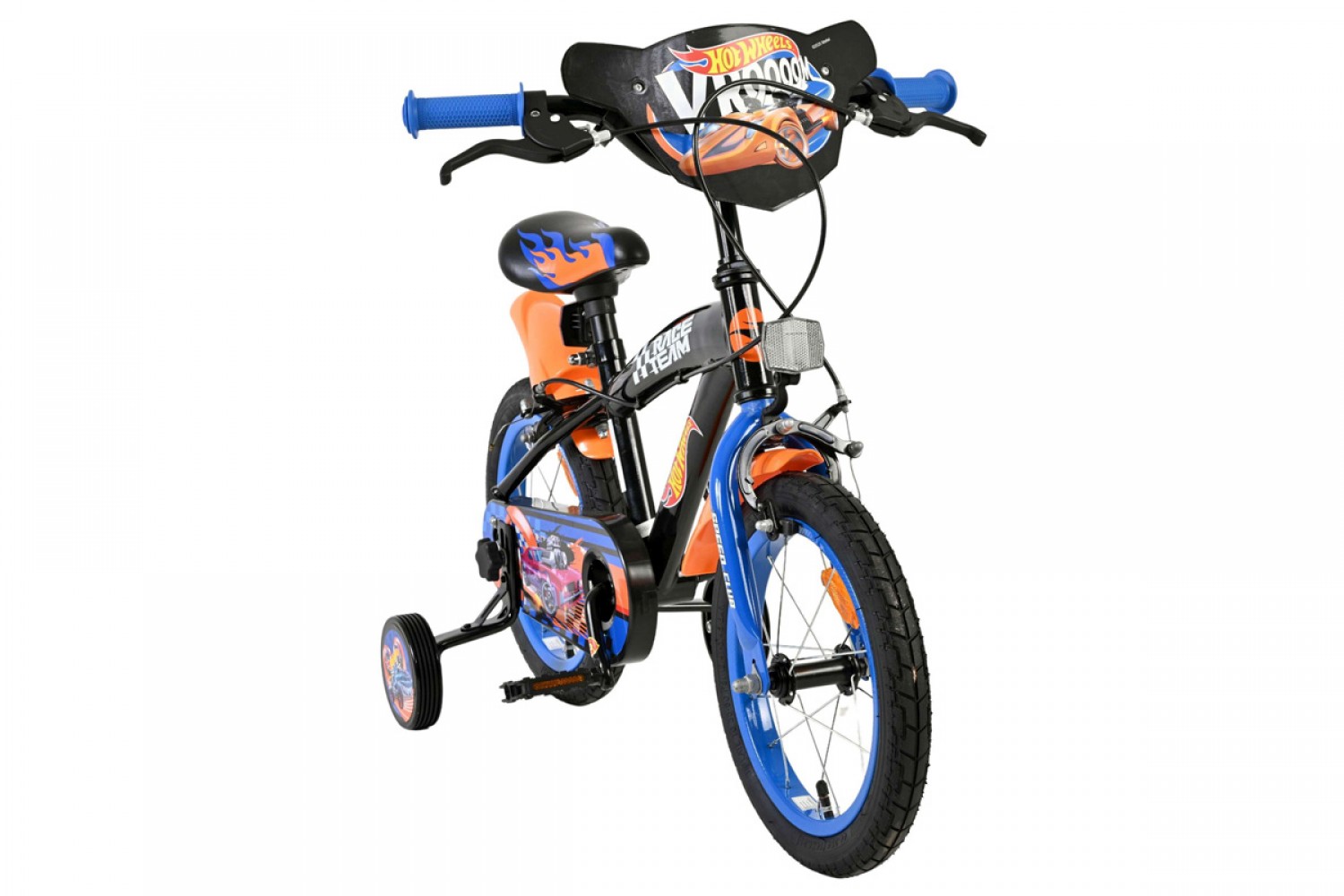 Hot Wheels Kinderfiets Jongens 14 inch Zwart | Twee Handremmen