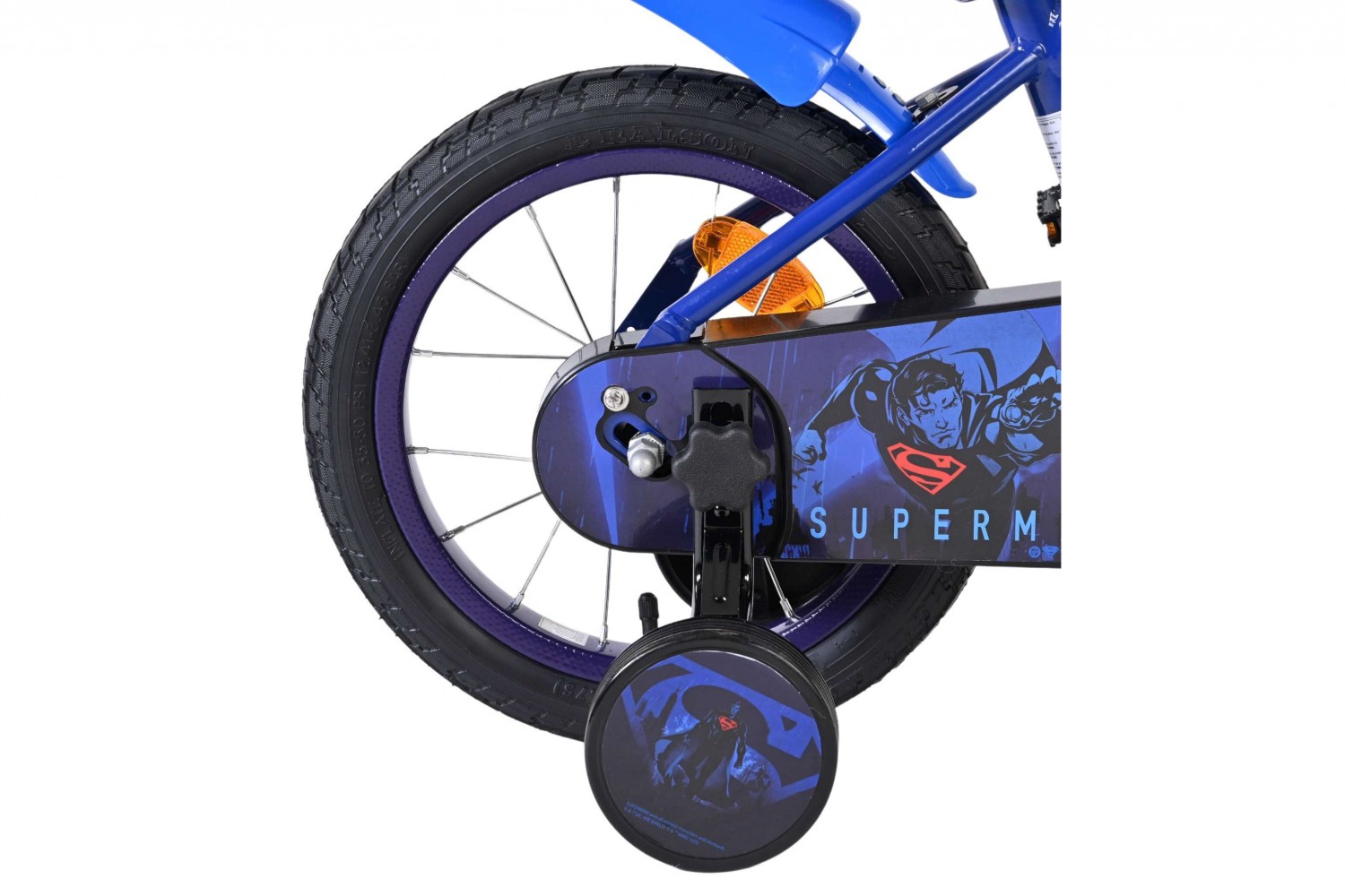 Superman Kinderfiets Jongens 14 inch Blauw Superman Kinderfiets Jongens 14 inch Blauw