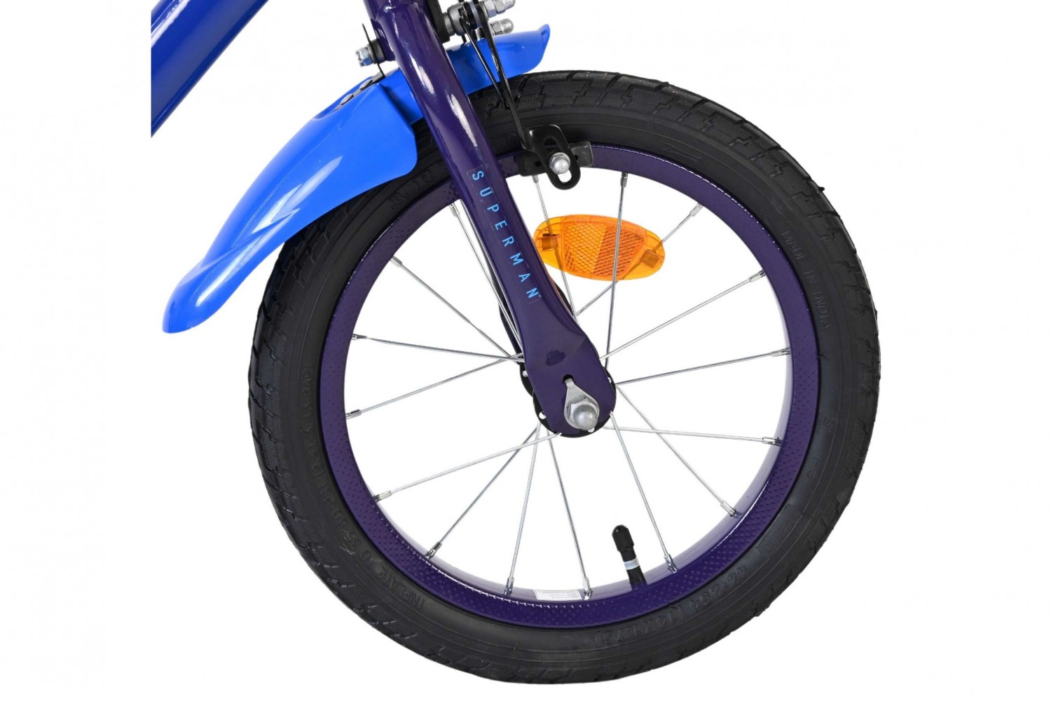 Superman Kinderfiets Jongens 14 inch Blauw Superman Kinderfiets Jongens 14 inch Blauw