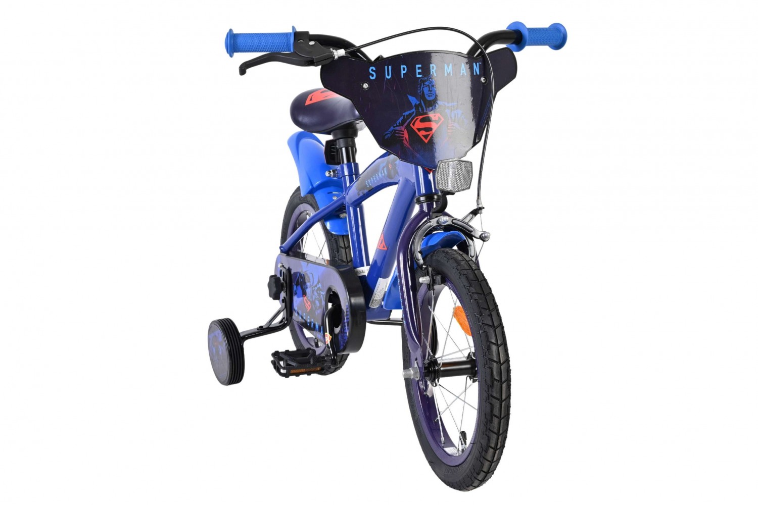 Superman Kinderfiets Jongens 14 inch Blauw Superman Kinderfiets Jongens 14 inch Blauw