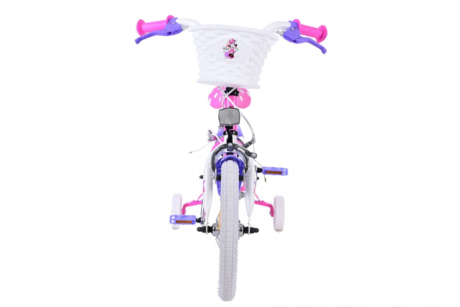 Disney Minnie Kinderfiets Meisjes 14 inch Roze | 2 handremmen Disney Minnie Kinderfiets Meisjes 14 inch Roze | 2 handremmen