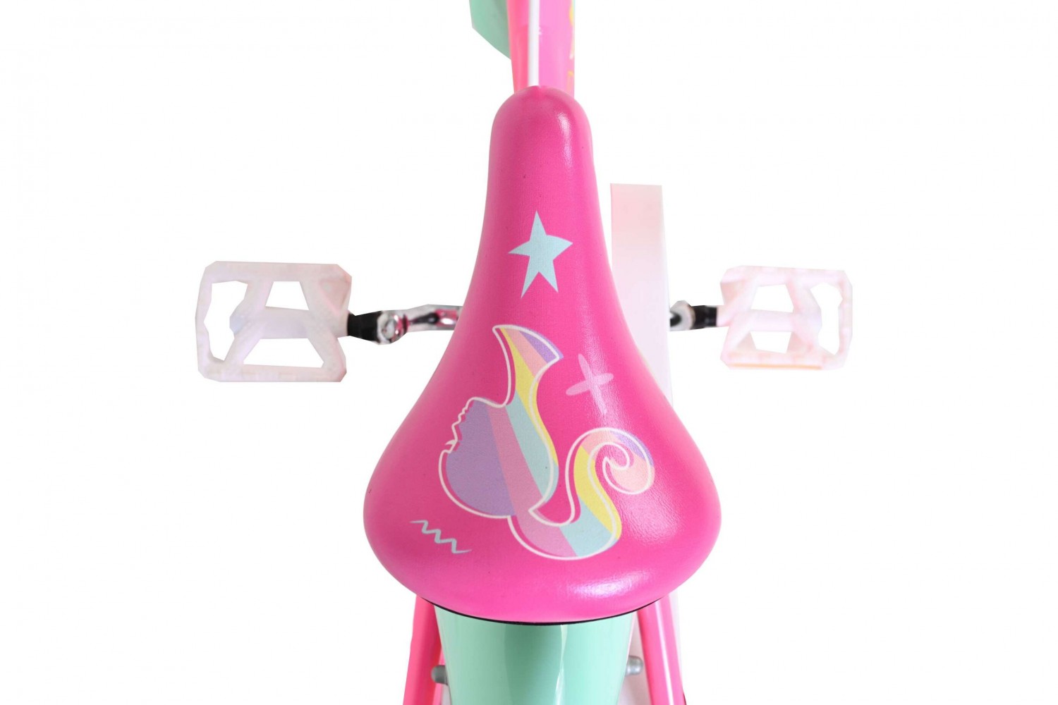 Barbie Kinderfiets Meisjes 14 inch Roze | 2 Handremmen (Geen terugtraprem)