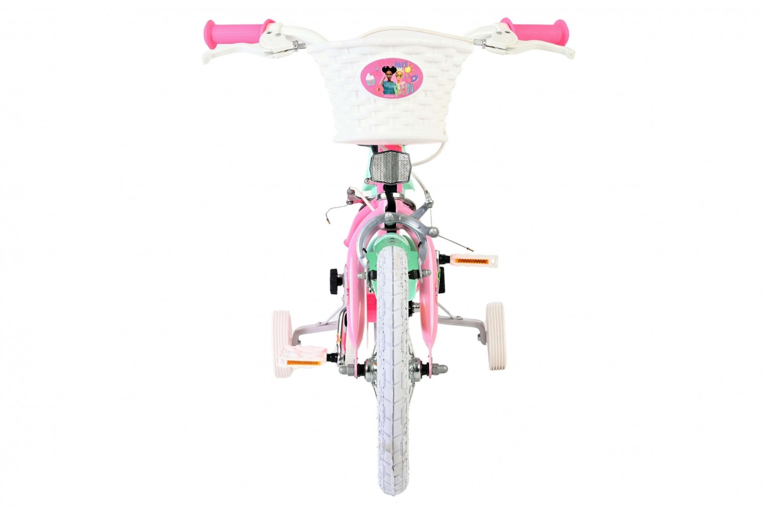 Barbie Kinderfiets Meisjes 14 inch Roze | 2 Handremmen (Geen terugtraprem)