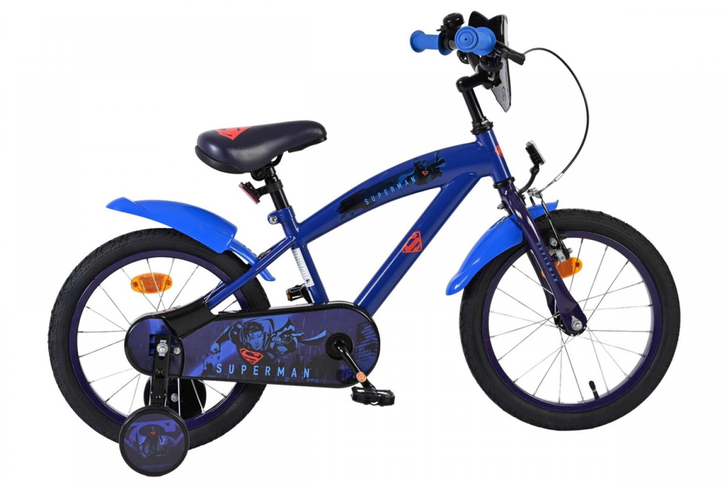 Superman Kinderfiets Jongens 16 inch Blauw