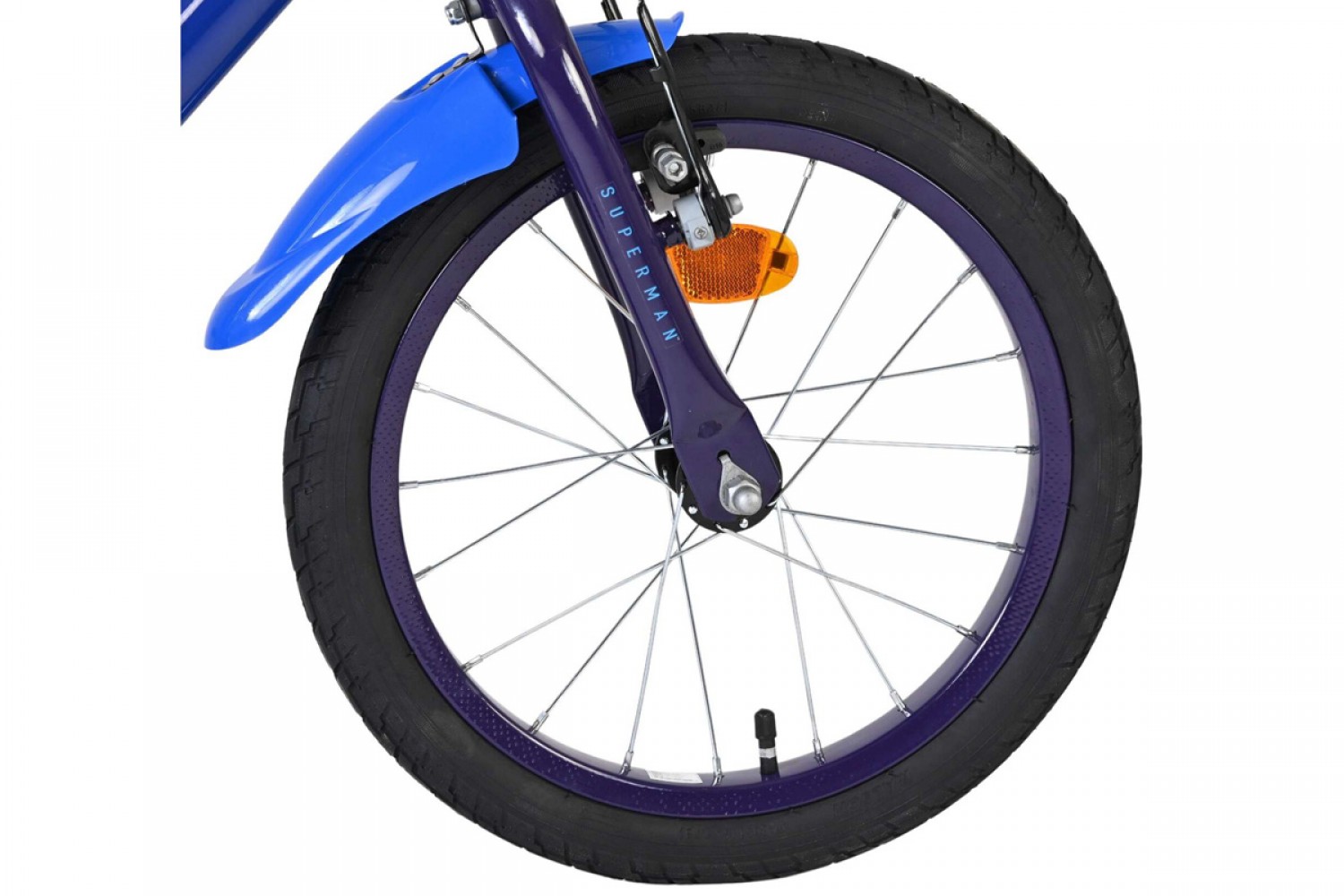 Superman Kinderfiets Jongens 16 inch Blauw | Twee Handremmen