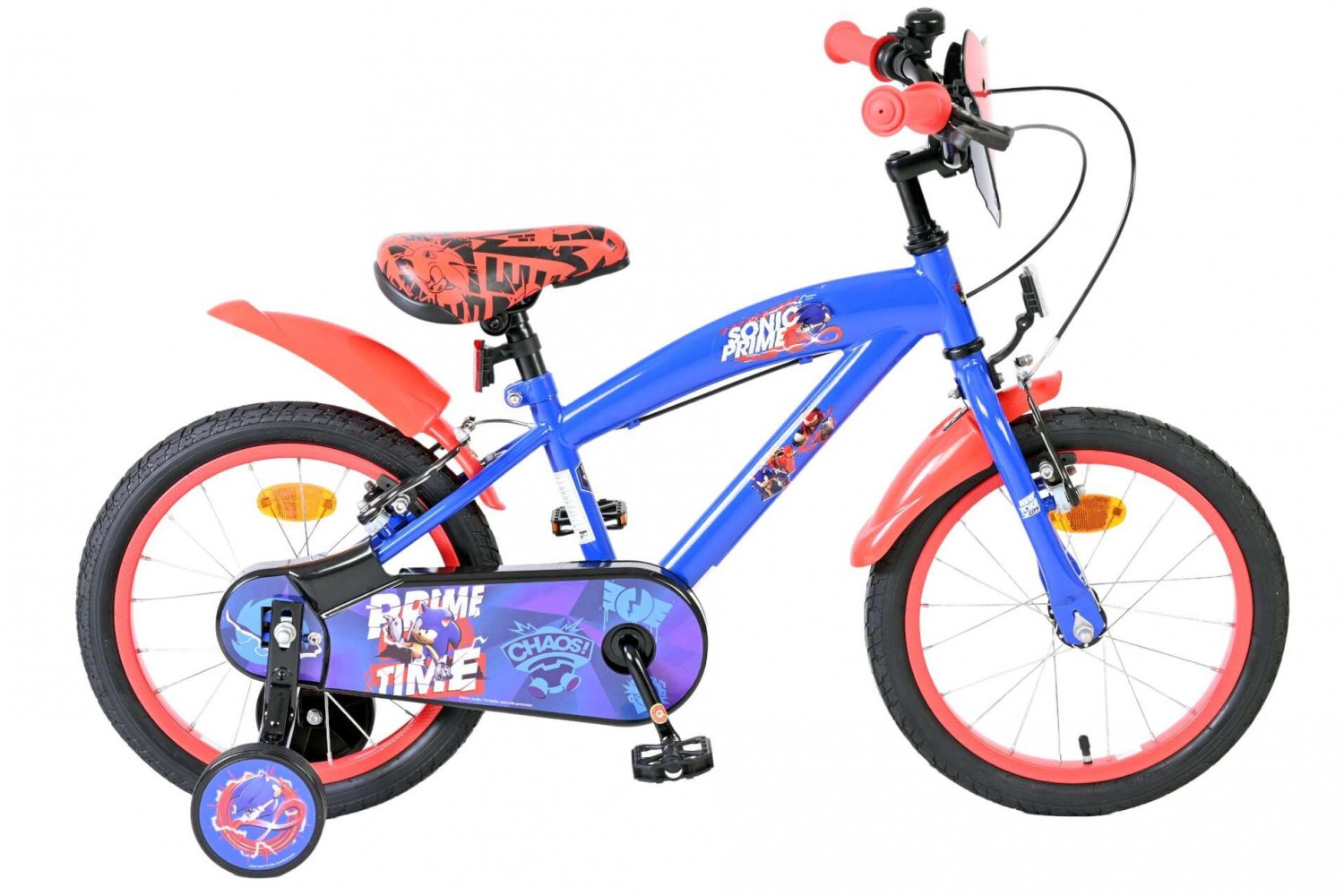 Sonic Kinderfiets Jongens 16 inch Blauw | 2 Handremmen (Geen terugtraprem) Sonic Kinderfiets Jongens 16 inch Blauw | 2 Handremmen (Geen terugtraprem)